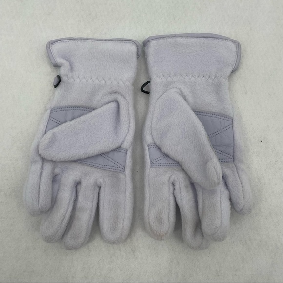 COLUMBIA Women’s Fleece Gloves White/super light purple/blue size: Medium - Picture 2 of 9